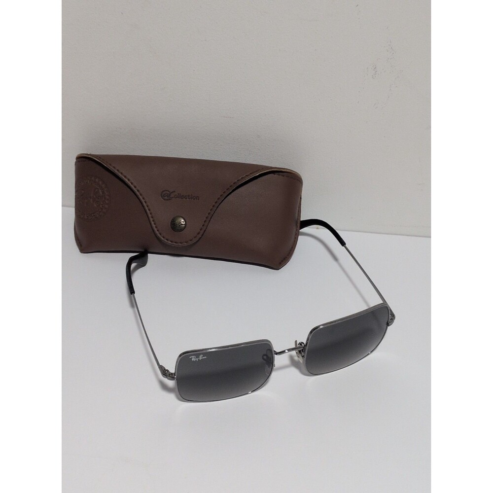 Ray-Ban RB1971 Square 1971 Sunglasses 54mm 004/71 Grey/Silver W/ Case